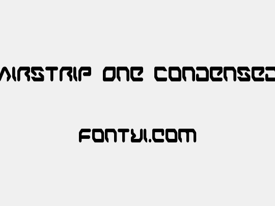 Airstrip One Condensed