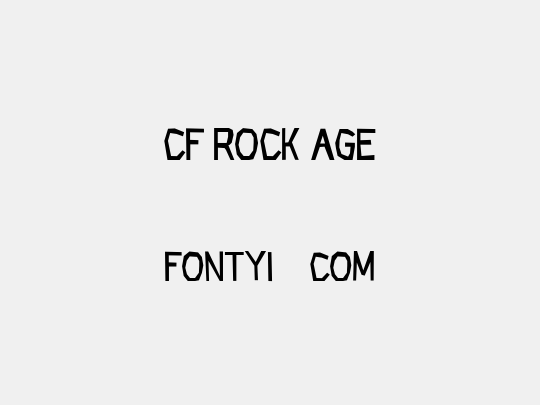 CF Rock Age