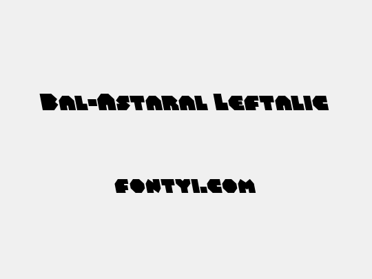 Bal-Astaral Leftalic