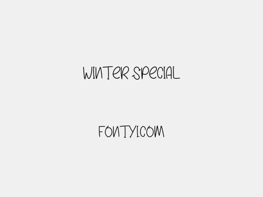 WINTER SPECIAL