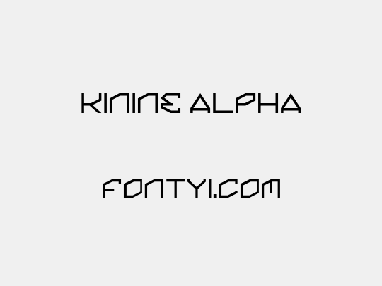 Kinine Alpha