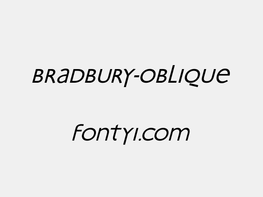 Bradbury-Oblique