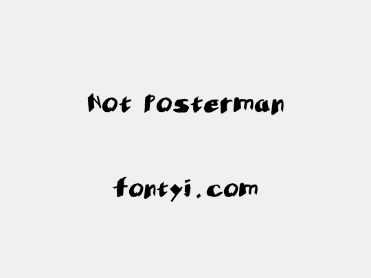 Not Posterman
