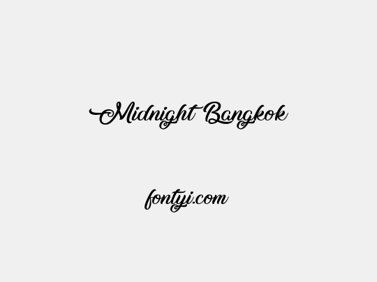 Midnight Bangkok