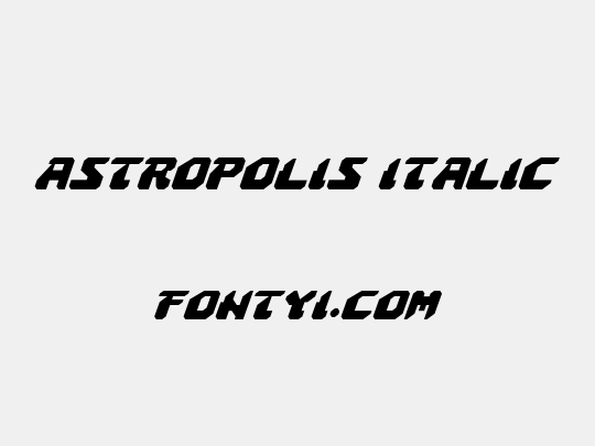 Astropolis Italic