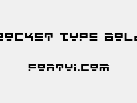 Rocket Type Bold