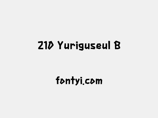 210 Yuriguseul B