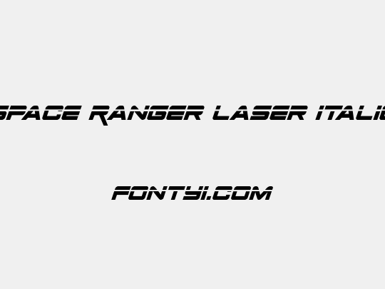 Space Ranger Laser Italic