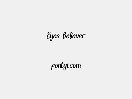 Eyes Believer