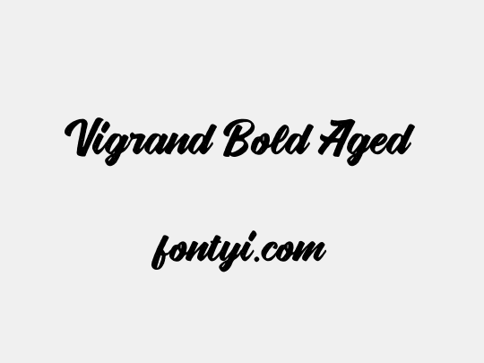 Vigrand Bold Aged