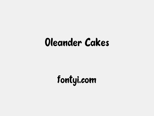 Oleander Cakes
