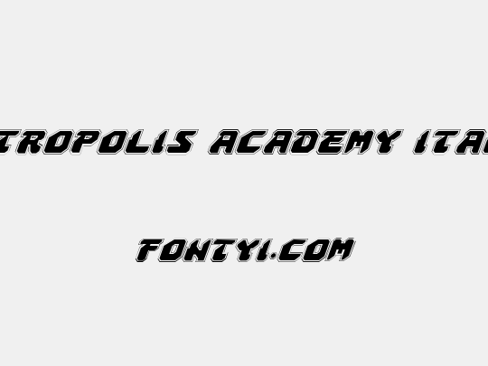 Astropolis Academy Italic