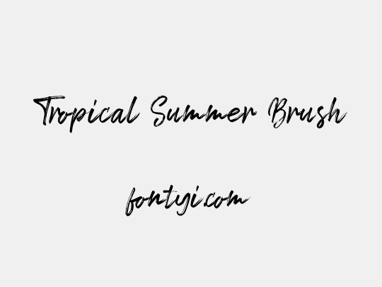 Tropical Summer Brush