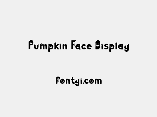 Pumpkin Face Display