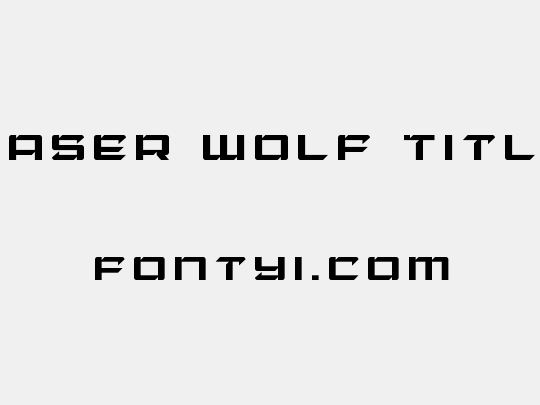 Laser Wolf Title