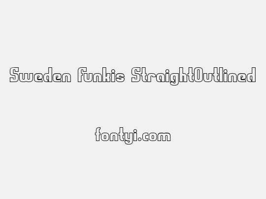 Sweden Funkis StraightOutlined
