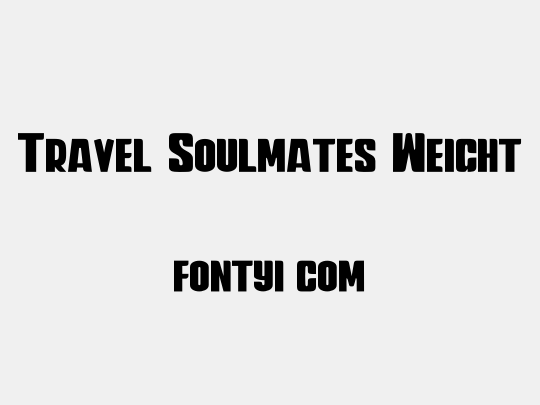 Travel Soulmates Weight