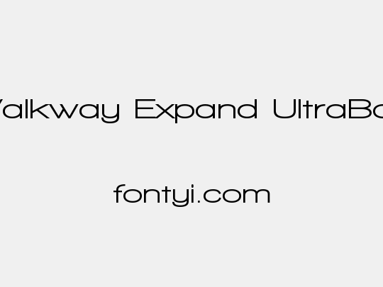 Walkway Expand UltraBold