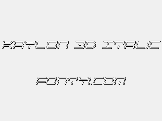 Kaylon 3D Italic