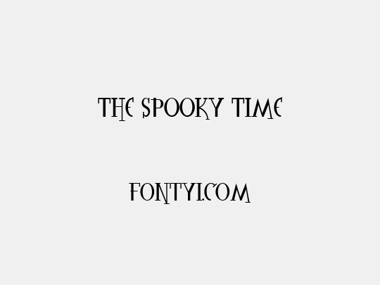 The Spooky Time