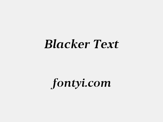 Blacker Text