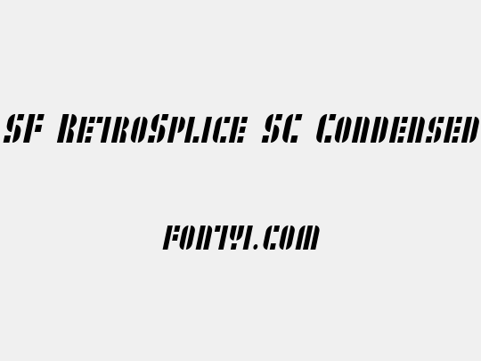 SF RetroSplice SC Condensed