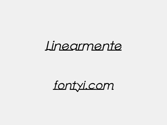 Linearmente