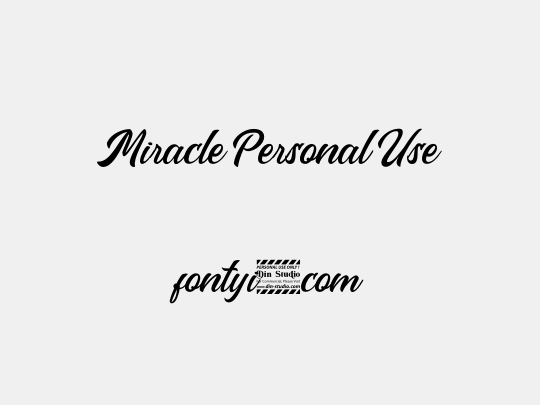 Miracle Personal Use