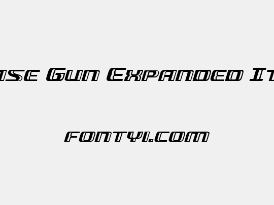 Grease Gun Expanded Italic