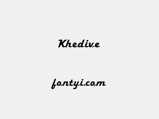 Khedive