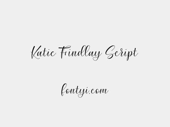 Katie Findlay Script