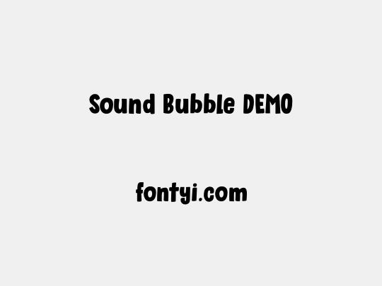 Sound Bubble DEMO