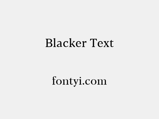 Blacker Text