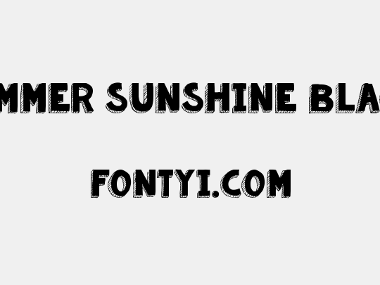 KG Summer Sunshine Blackout