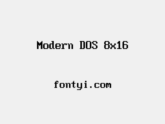 Modern DOS 8x16