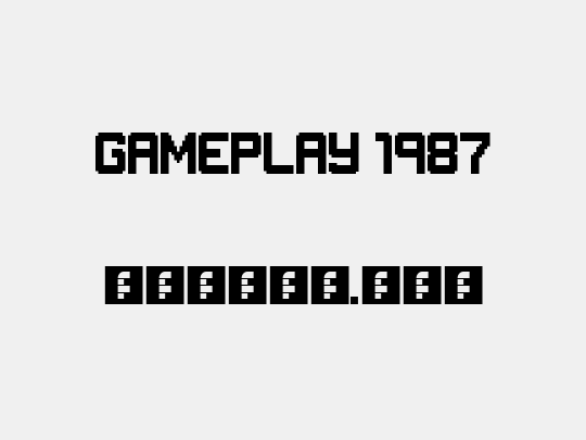 GAMEPLAY 1987