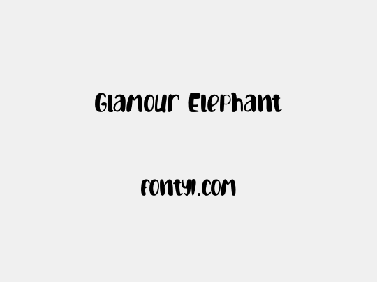 Glamour Elephant
