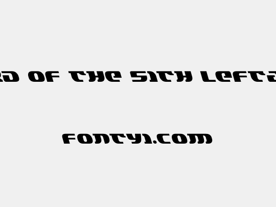 Lord of the Sith Leftalic
