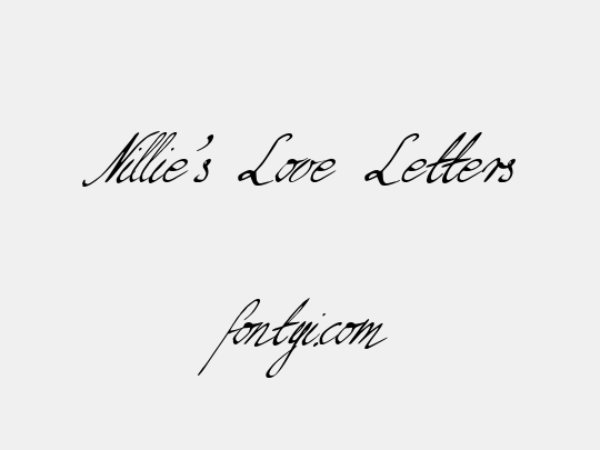Nillie's Love Letters