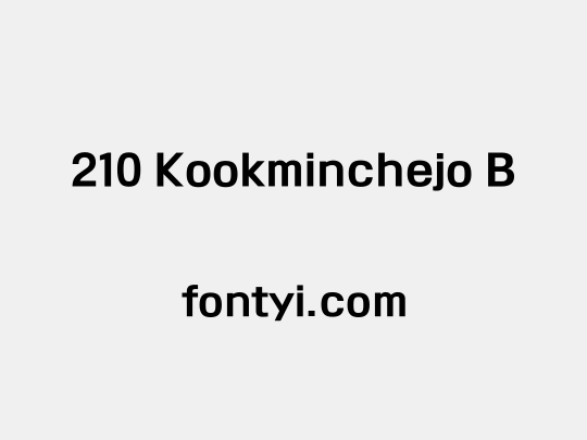 210 Kookminchejo B