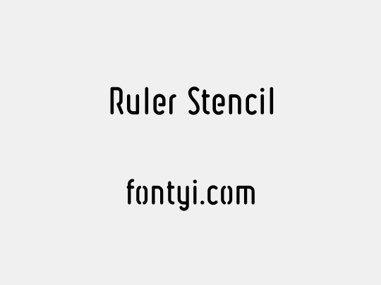 Ruler Stencil