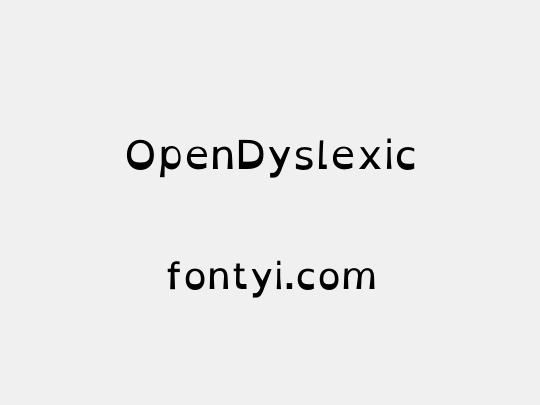 OpenDyslexic