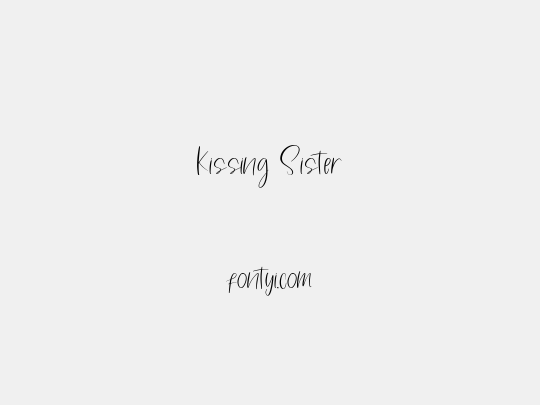 Kissing Sister