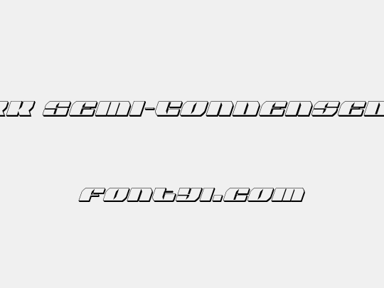 Joy Shark Semi-Condensed 3D Italic