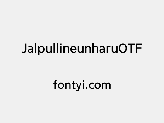 JalpullineunharuOTF