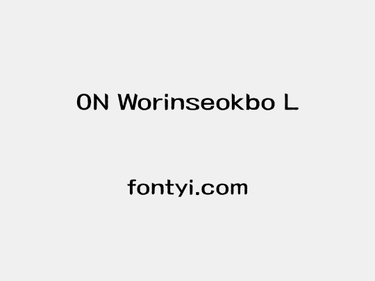 ON Worinseokbo L