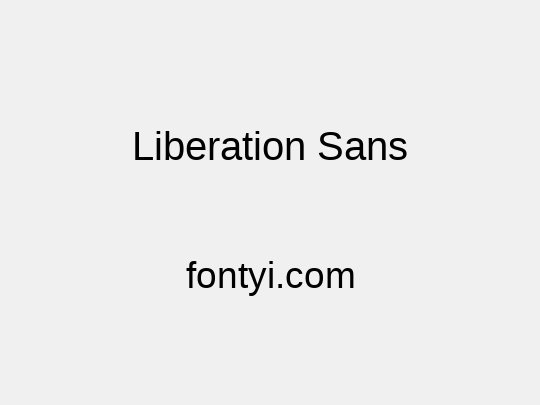 Liberation Sans