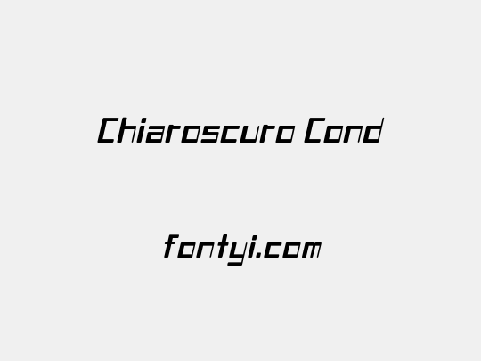 Chiaroscuro Cond
