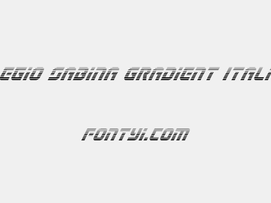 Legio Sabina Gradient Italic