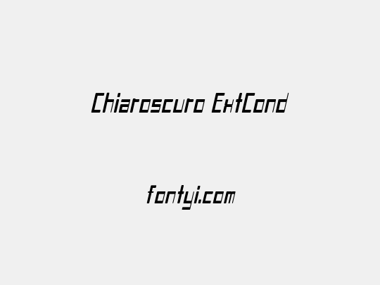 Chiaroscuro ExtCond